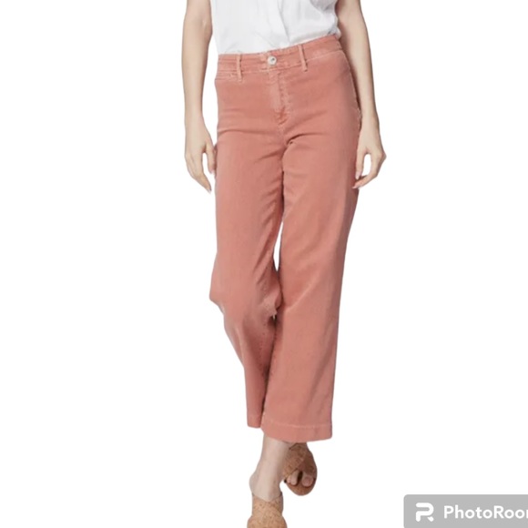 PAIGE Denim - Paige Nellie High Rise Culotte Vintage Orange Poppy Size 32